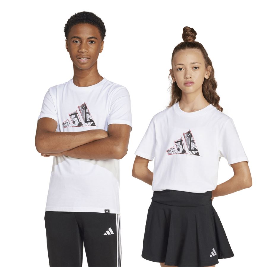 J C Photo Tee t-shirt manica corta da bambino Adidas | JI6672X